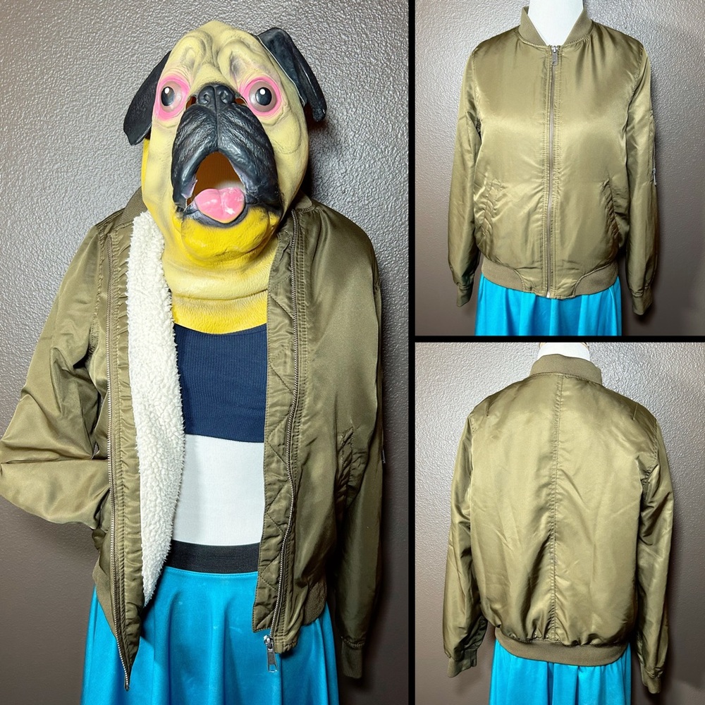 FOREVER 21 lined, bomber jacket!!